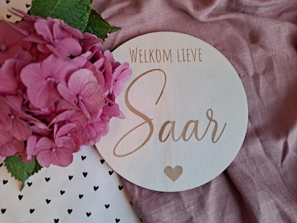 Geboorte aankondiging welkom